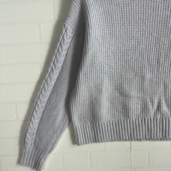 Something Navy Light Lilac Knit Turtleneck Sweater size Small - Picture 4 of 14